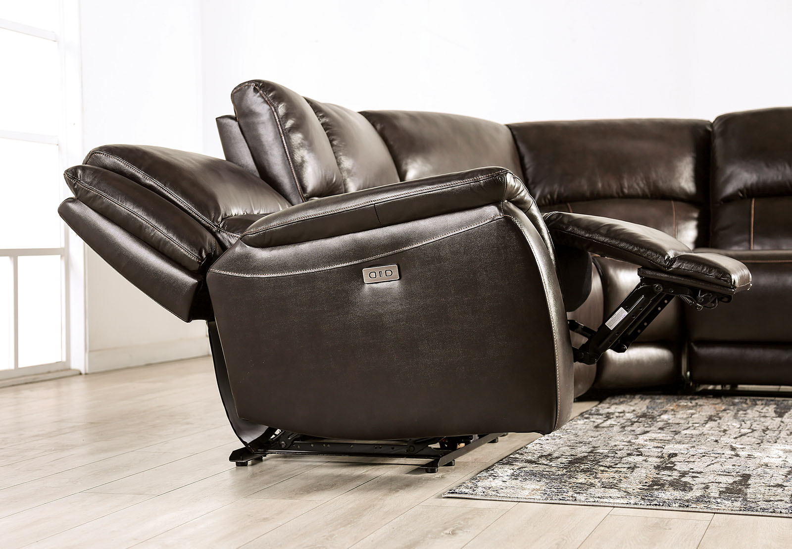 Power Sectional, Espresso