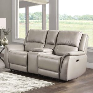 Power Loveseat, Light Gray