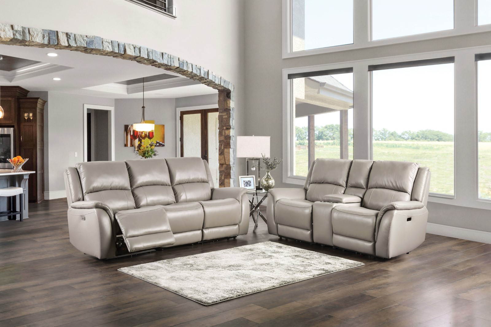 Power Sofa + Loveseat
