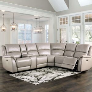 Power Sectional, Light Gray