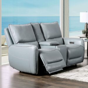 Power Loveseat, Pale Blue