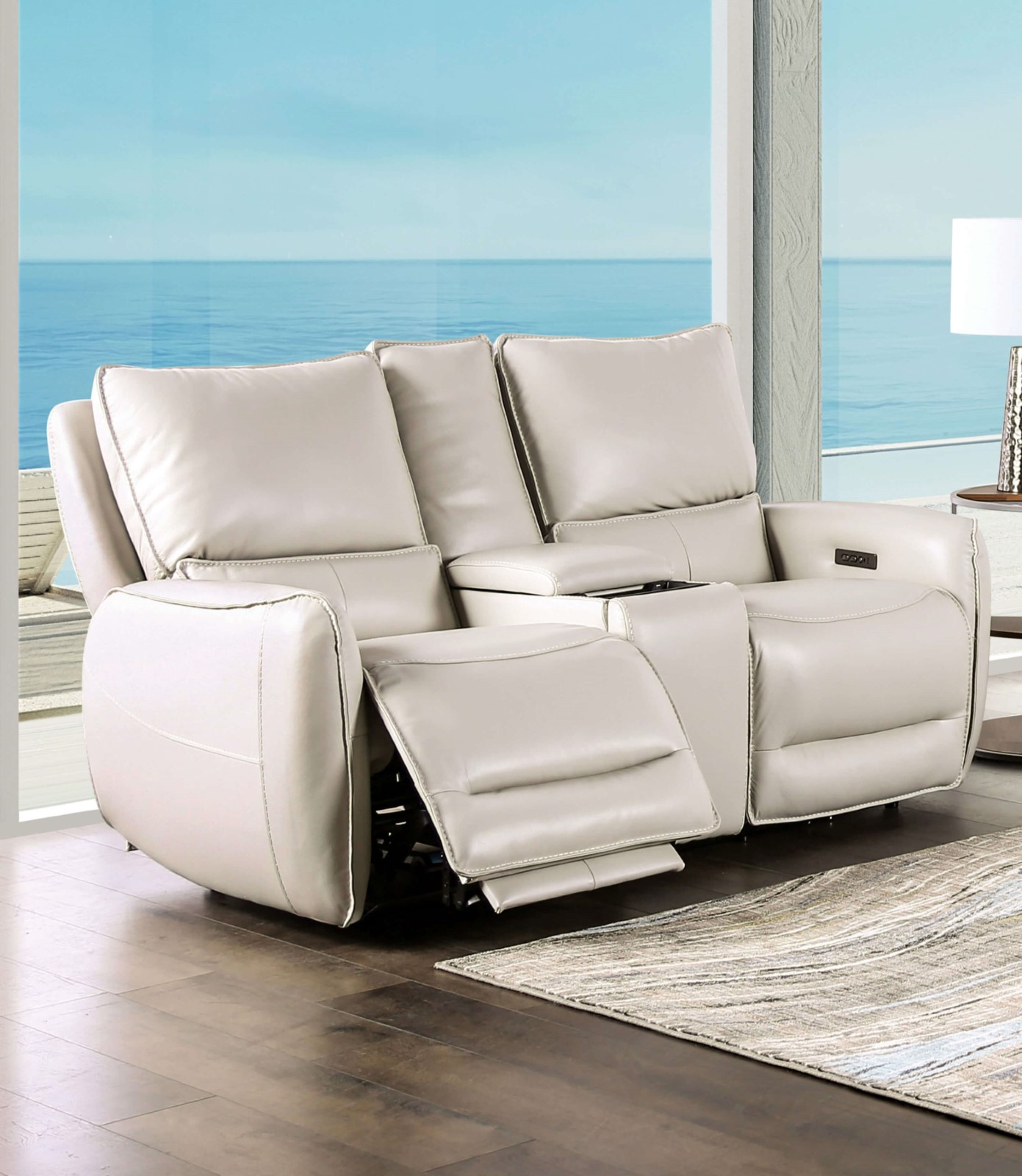 Power Loveseat, Beige
