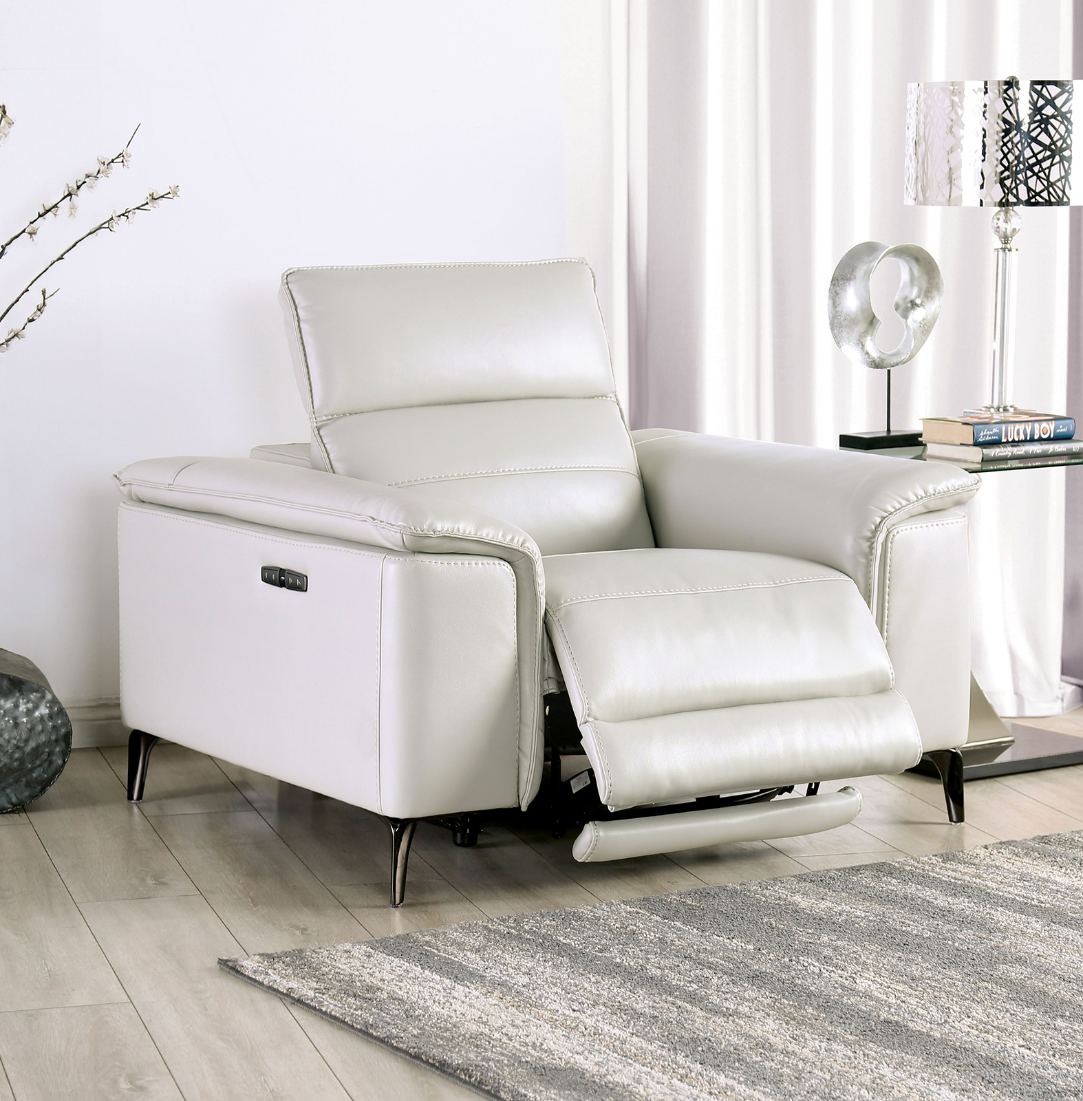 Power Recliner, Light Taupe