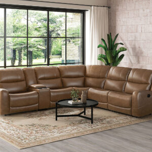Sectional, Brown