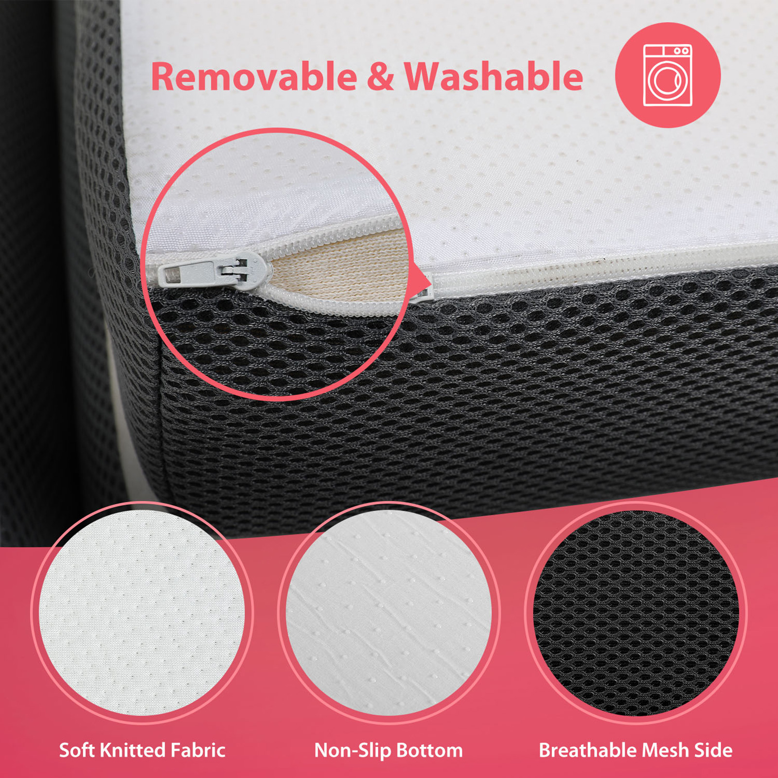 3" Queen Tri-Fold Memory Foam Topper