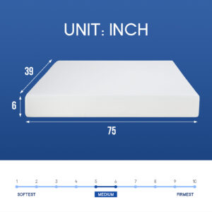 6" Twin Memory Foam Mattress (Roll-In-Box)