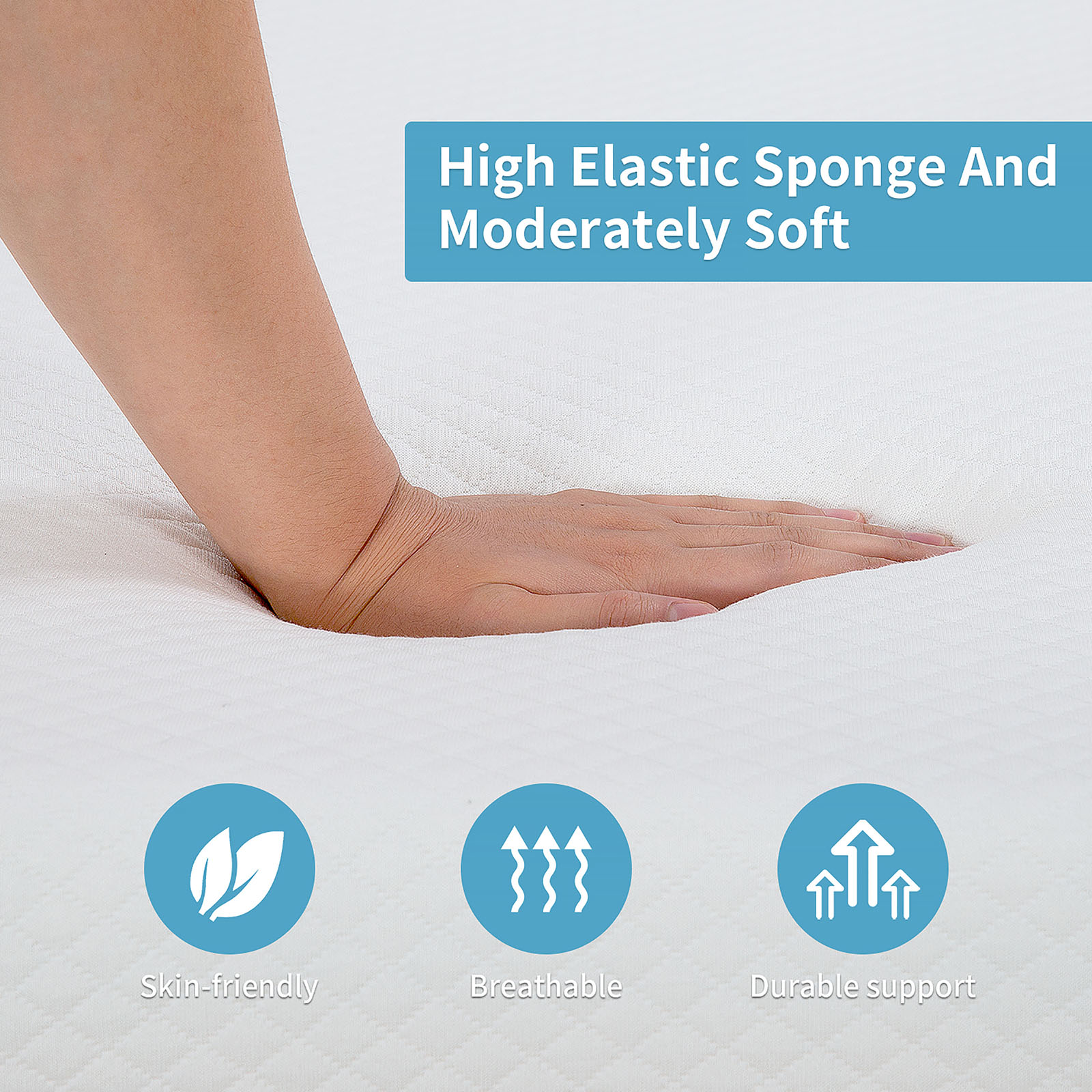 8" Queen Memory Foam Mattress (Roll-In-Box)
