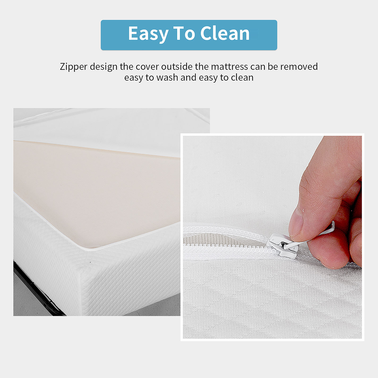 8" Queen Memory Foam Mattress (Roll-In-Box)