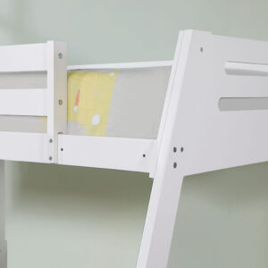 T/F Bunkbed - Slats 14 + 14 / 2 Drawers, White