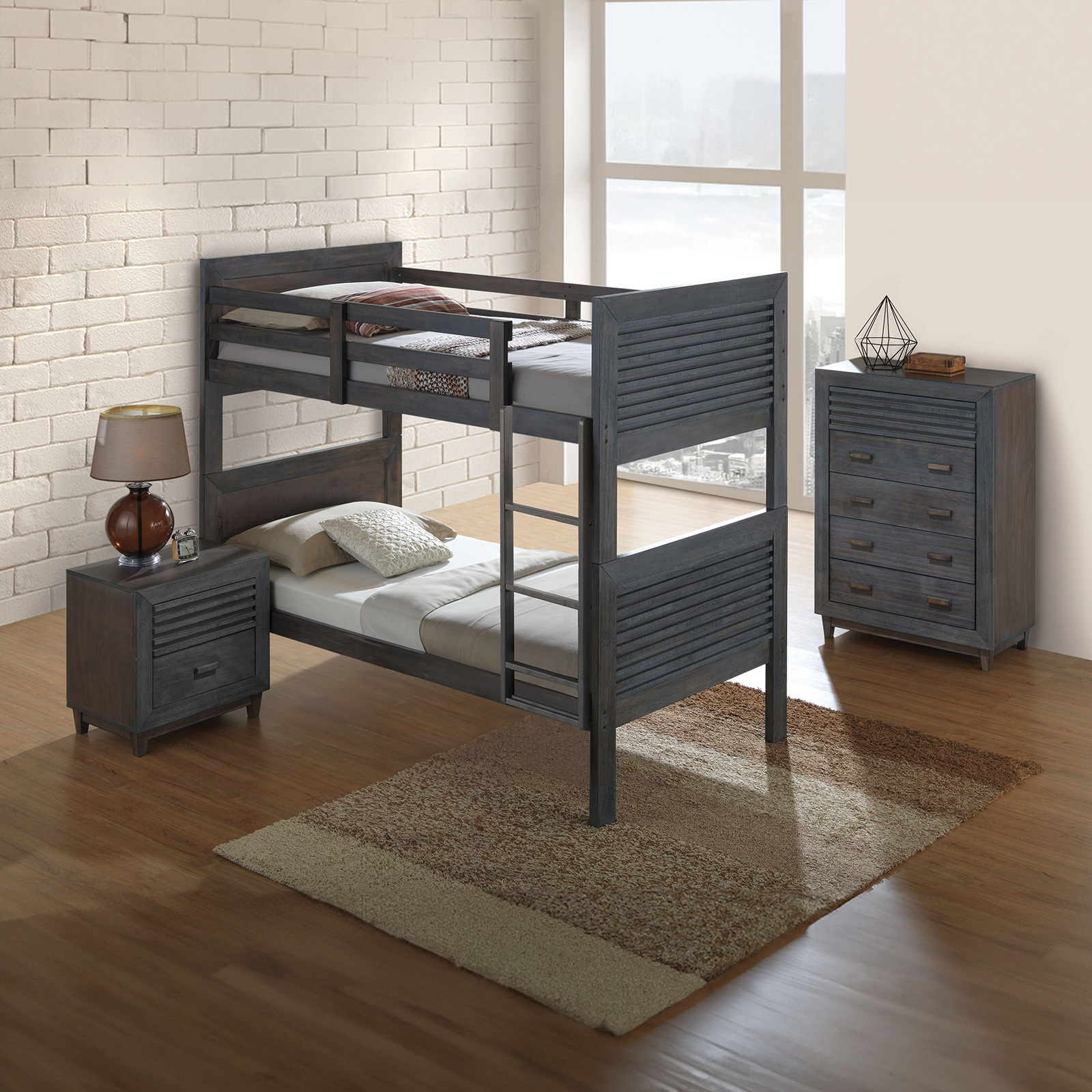 Lower HB / Lower FB / Slat, Charcoal Brown