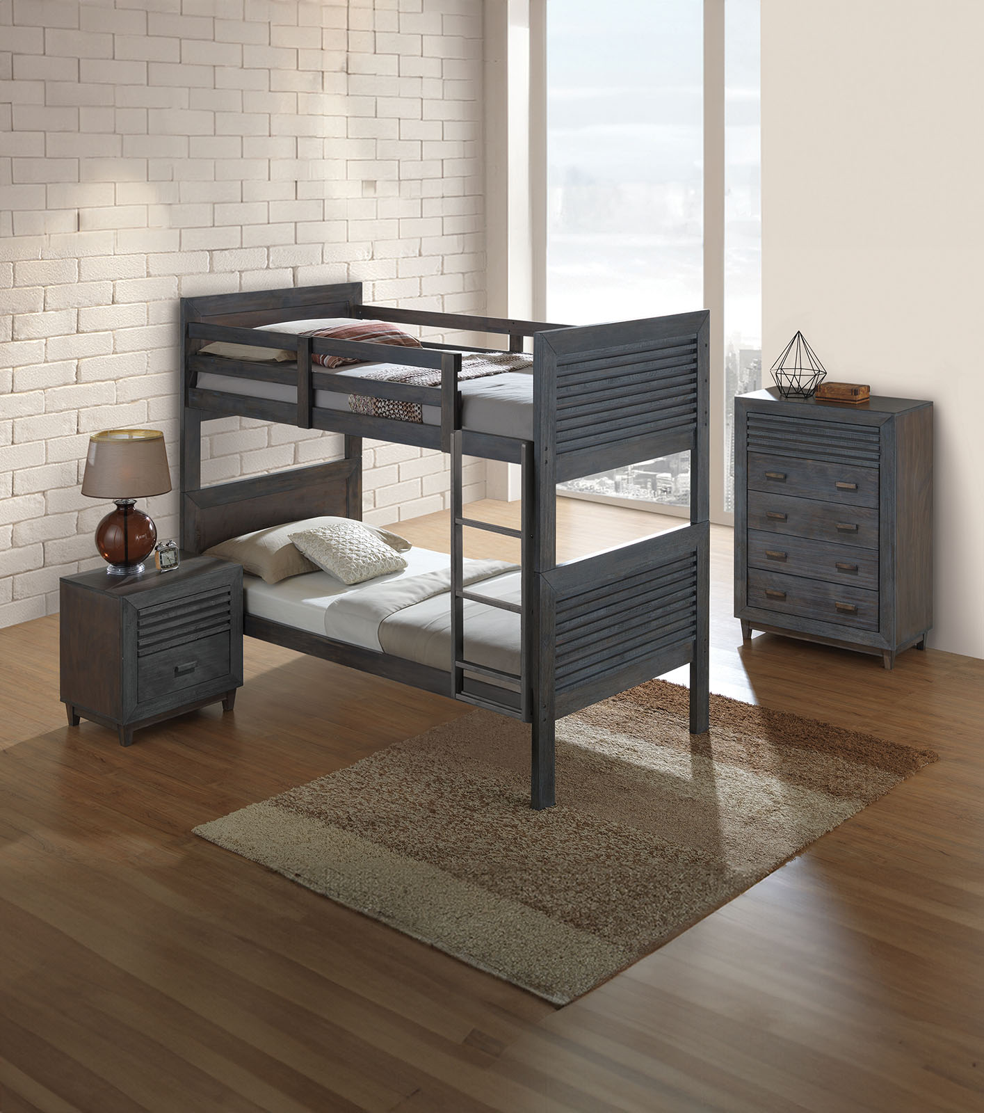 Lower HB / Lower FB / Slat, Charcoal Brown