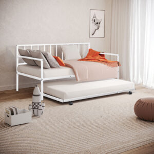 Daybed w/ Trundle, White
