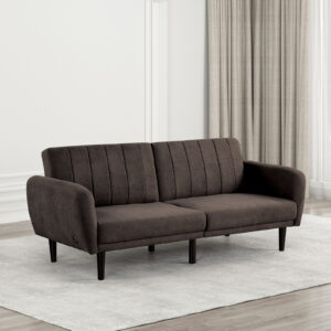 Futon Sofa, Dark Gray