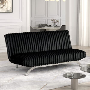 Futon Sofa Bed, Black