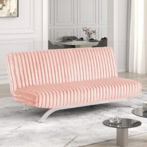 Futon Sofa Bed, Pink