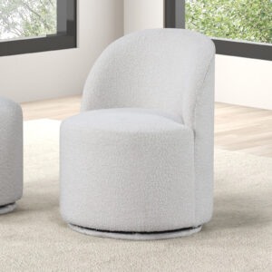 Dining Swivel Chair, White
