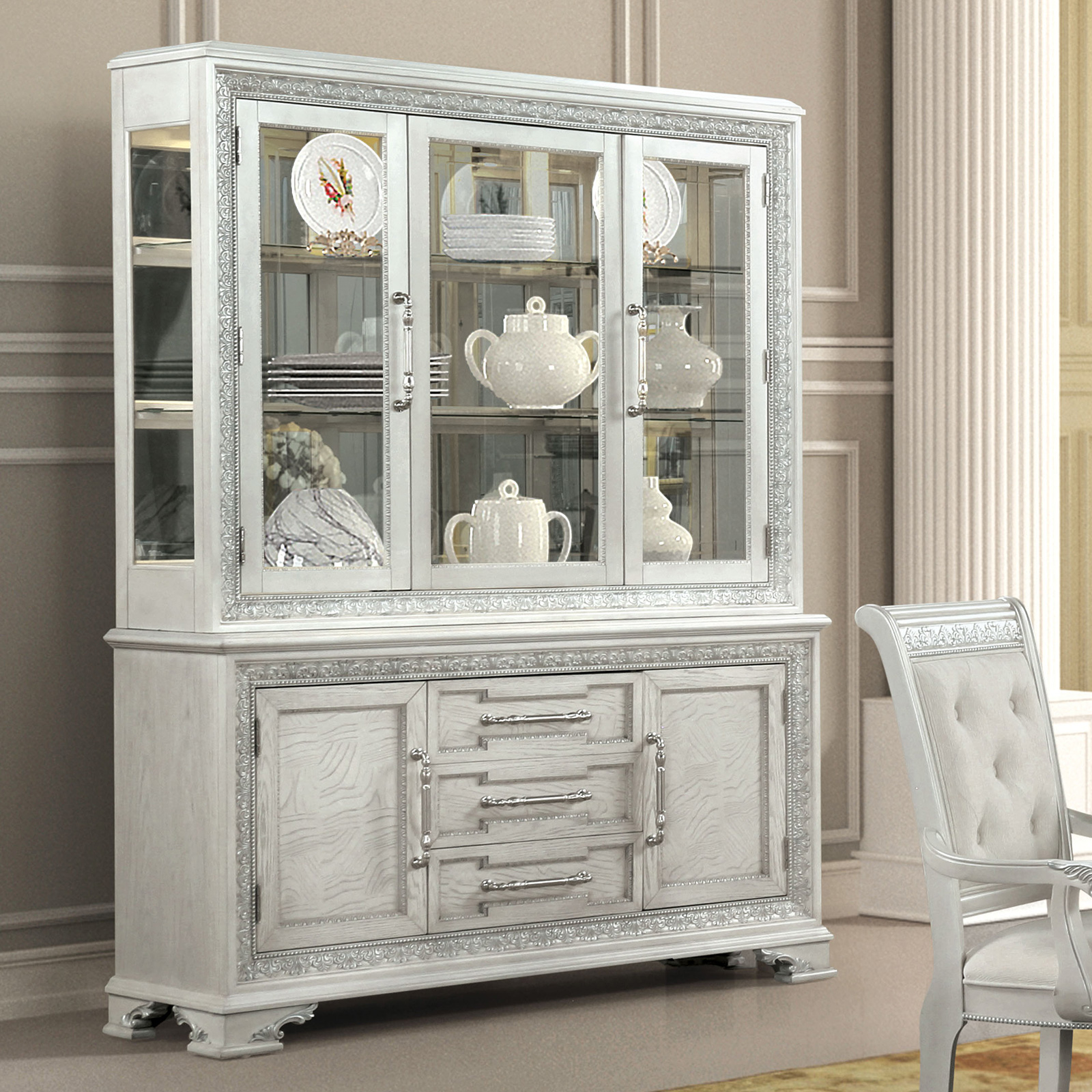 Hutch Buffet, Ivory