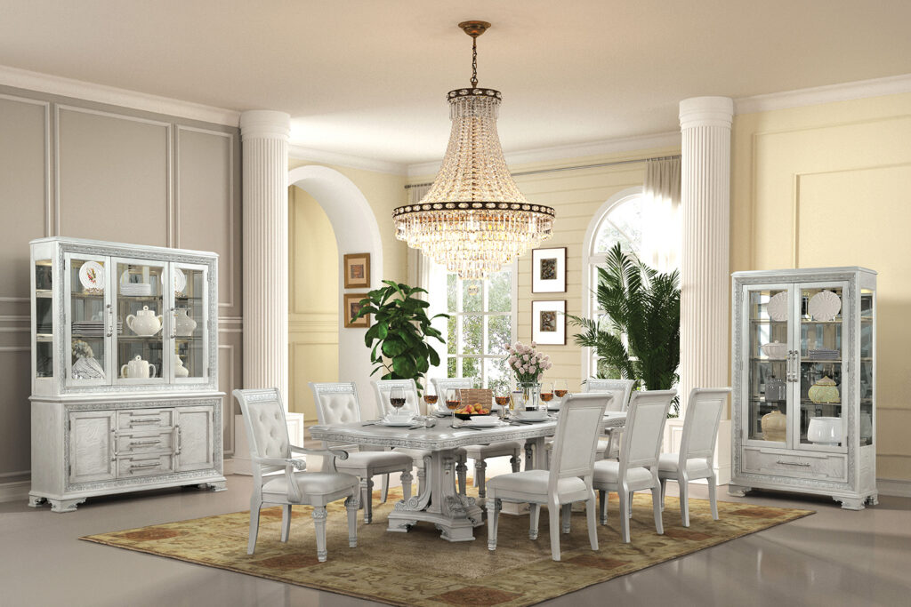 Stella Mia Dining Table, Ivory