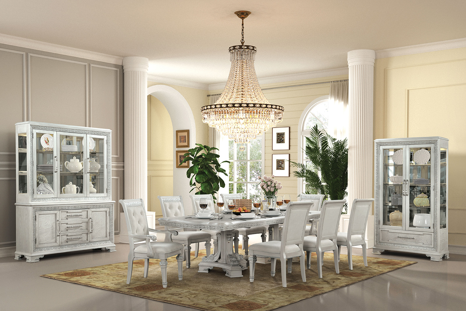 Dining Table, Ivory