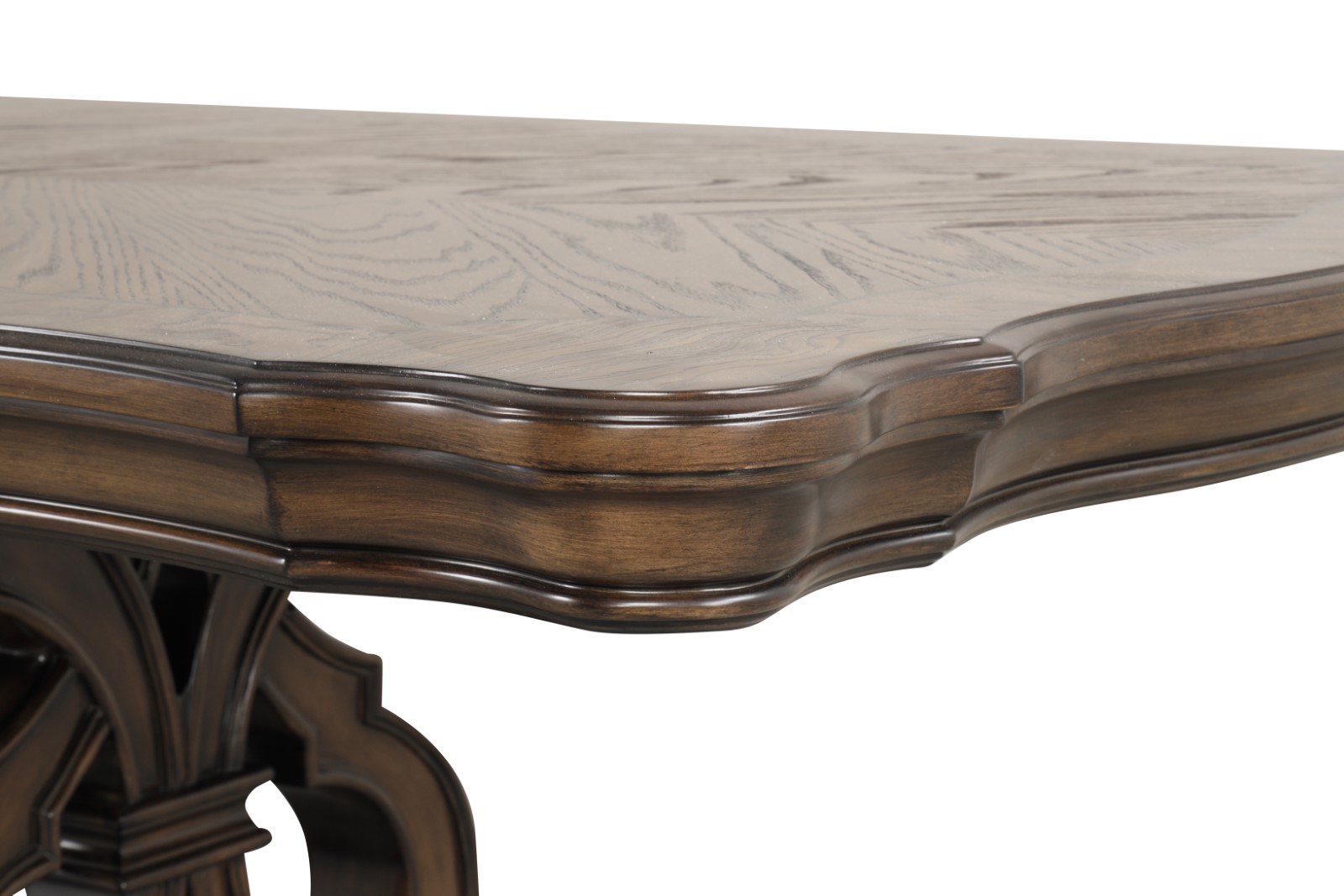 Double Pedestal Dining Table Top (2 - 18" Leaf)