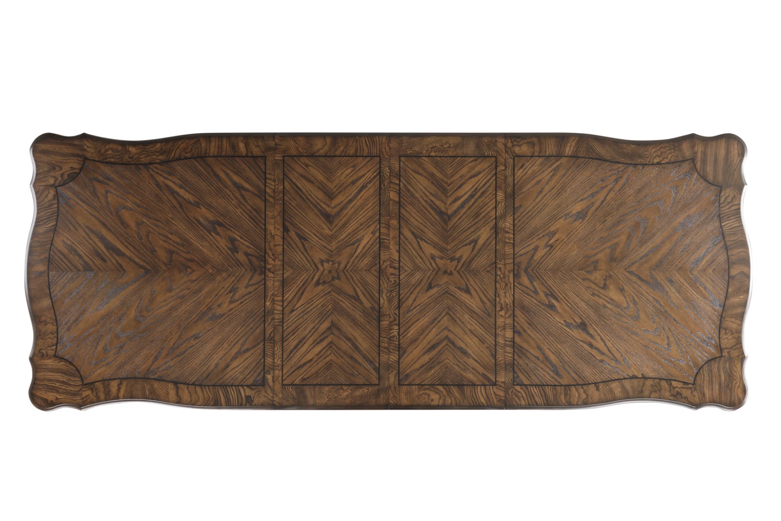 Double Pedestal Dining Table Top (2 - 18" Leaf)