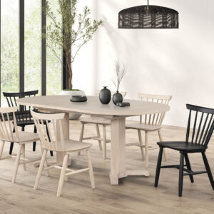 6 Pc. Oval Dining Set, Multi (2Bk + 4Nt)