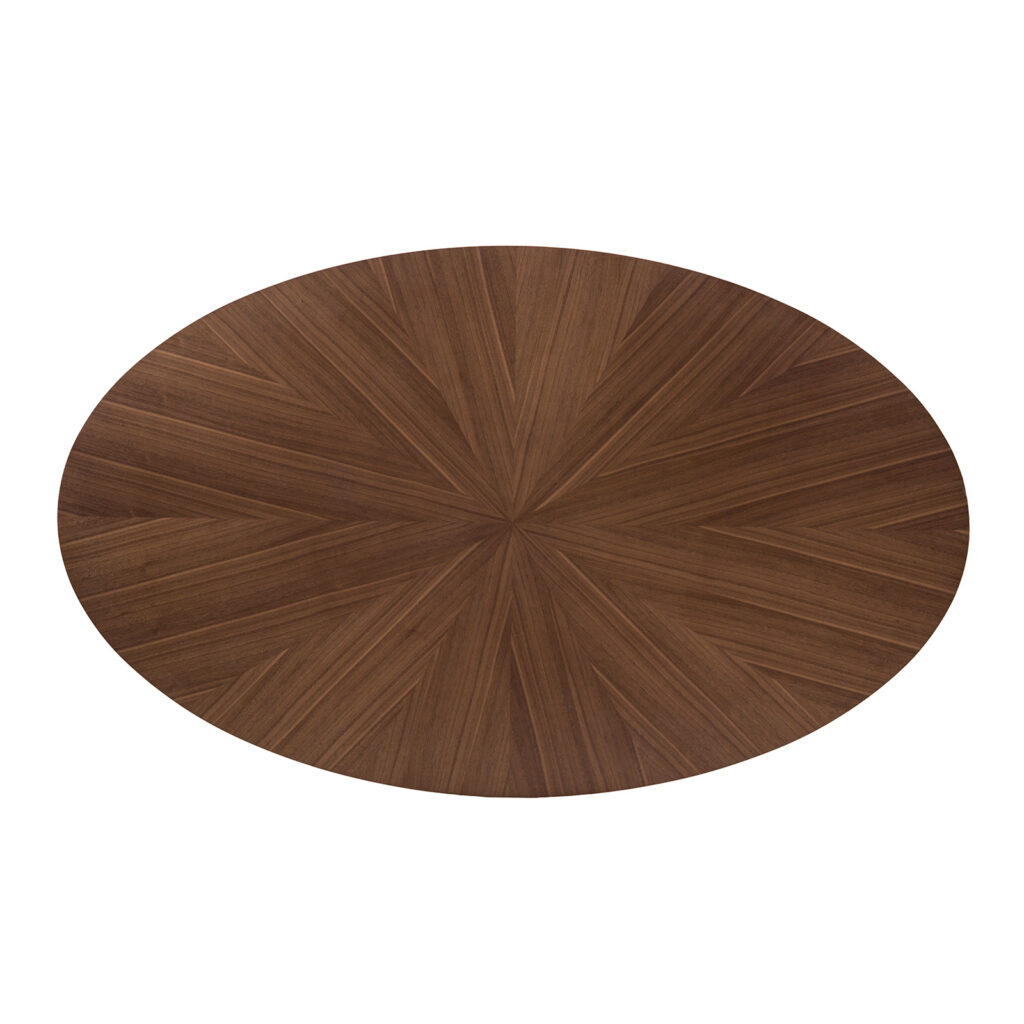 Ebikon Oval Dining Table, Walnut