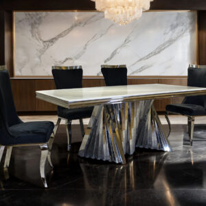 Dining Table, Chrome