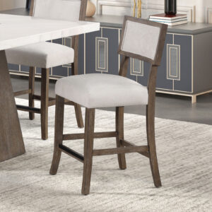 Counter Ht. Stool (2/CTN), Dark Walnut/Light Gray