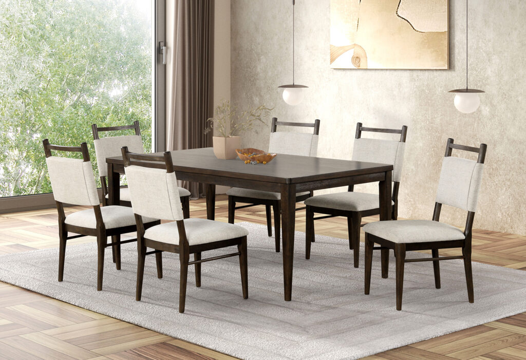 Woolwich Dining Table, Dark Walnut