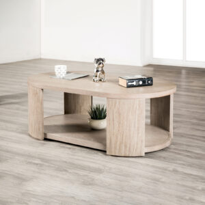 Oval Cocktail Table, Oak