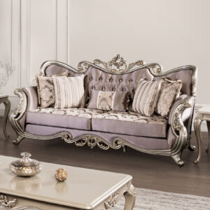 Sofa, Champagne/Purple