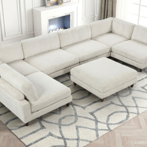 Sectional, Beige