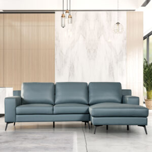 Laf 1 Arm Loveseat, Blue