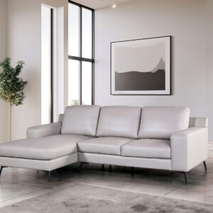Sectional, Left Chaise, Light Gray