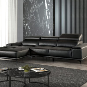 Laf 1 Arm Chaise, Black
