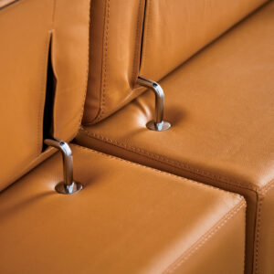 Raf 1 Arm Chaise, Light Brown