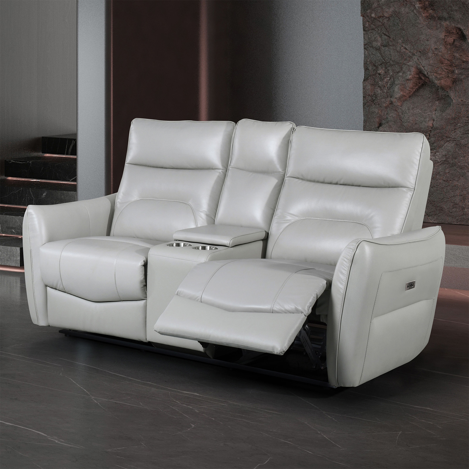 Power Loveseat, Taupe