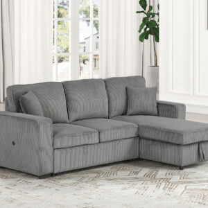 Sectional, Dark Gray