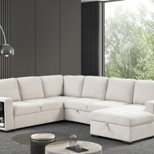 Sleeper Sofa Sectional, Beige