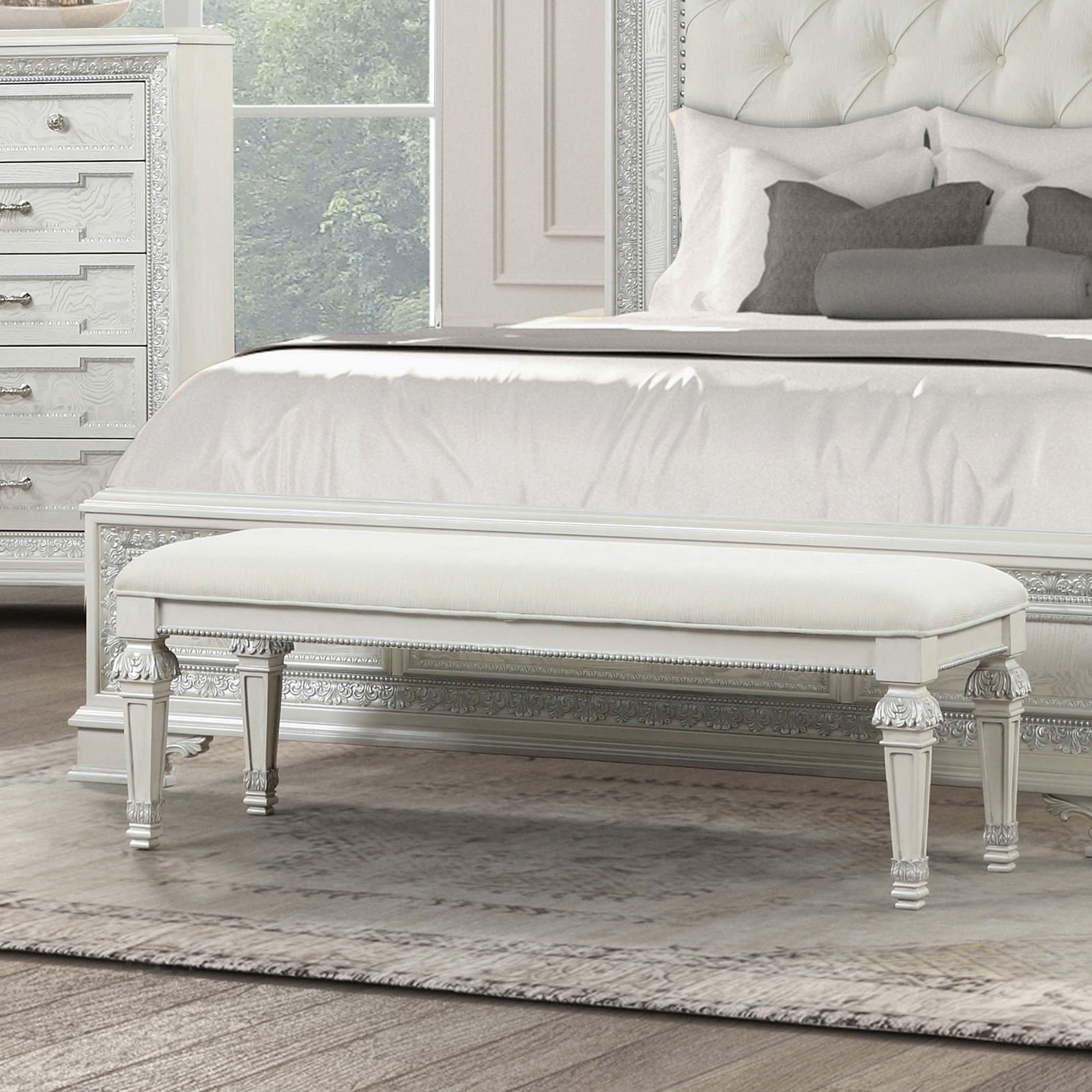 Bench, Creamy White