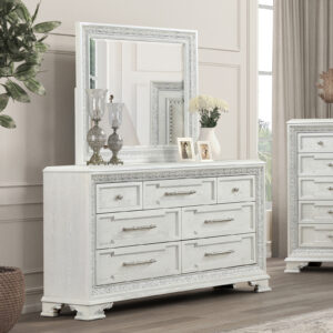 Dresser w/Jewelry Box, Creamy White