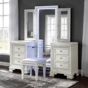 Left Vanity Desk W/Power