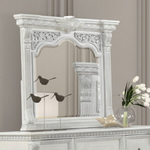 Mirror, Wire Brushed White
