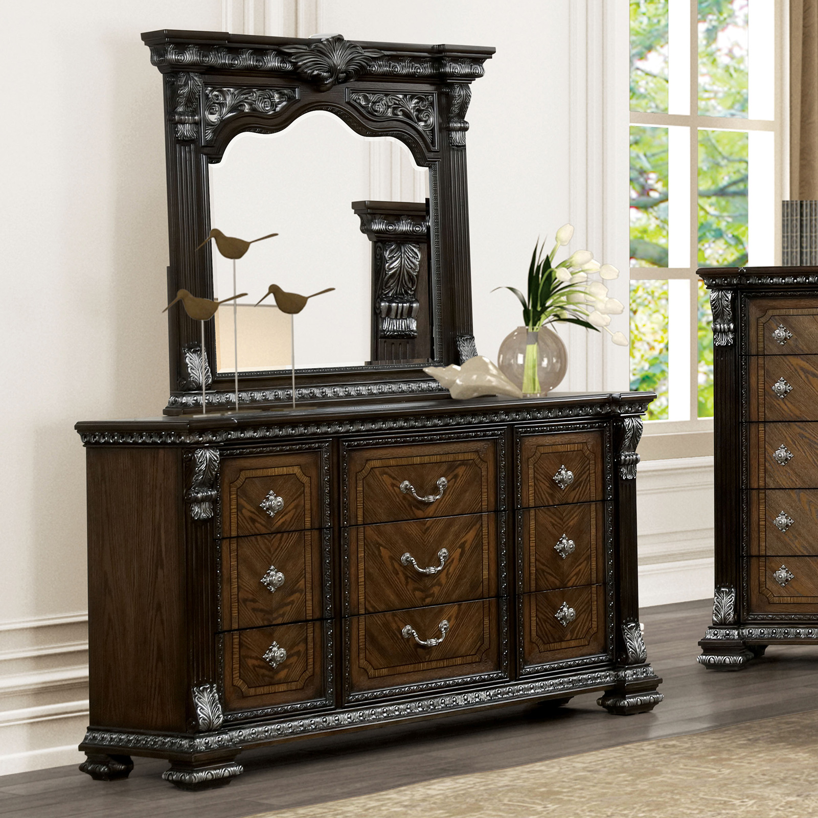 Dresser w/Jewelry Box, Espresso