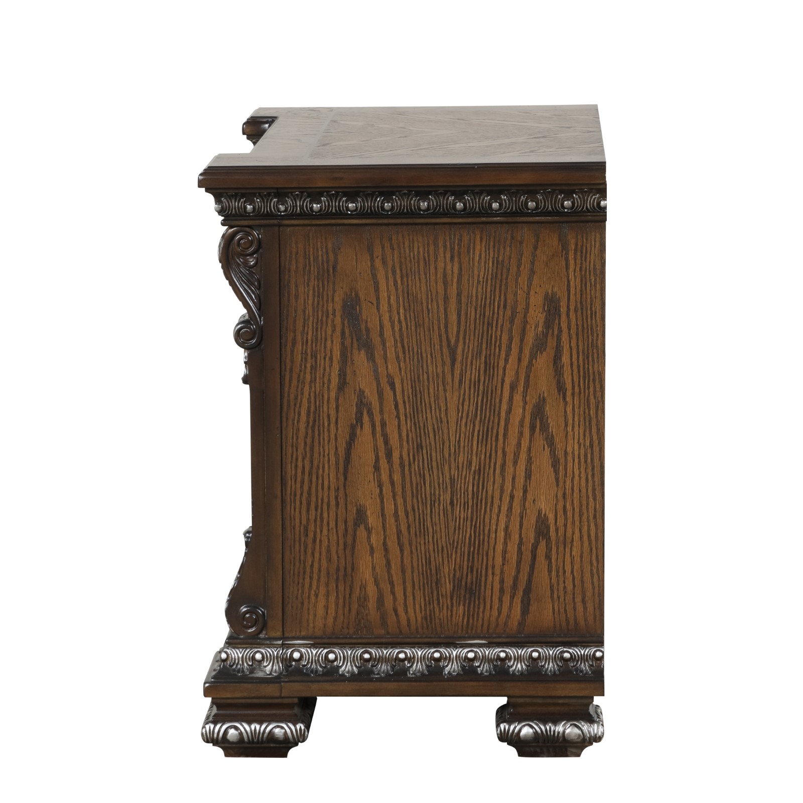 Nightstand w/ Hidden Drawer USB A-C, Espresso