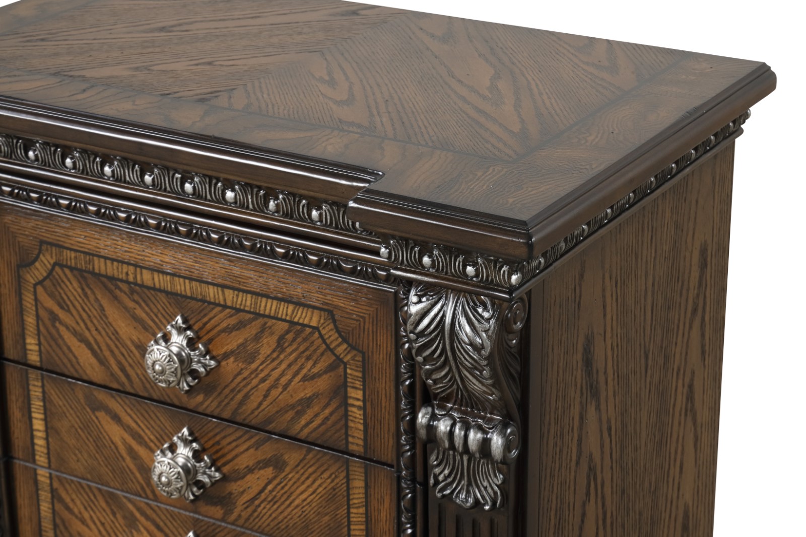 Nightstand w/ Hidden Drawer USB A-C, Espresso