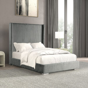 Twin Bed, Gray