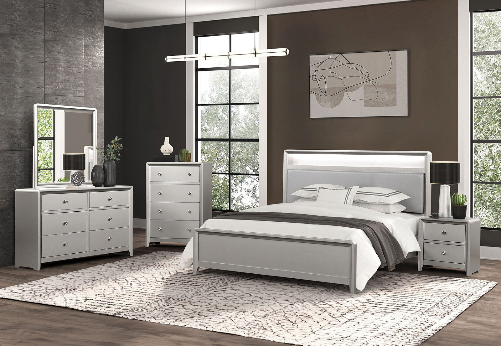 4 Pc. Twin Bedroom Set w/ Chest