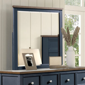 Mirror, Blue/Dark Brown